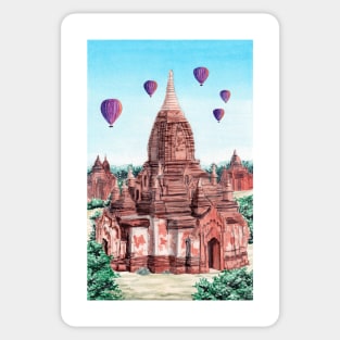 Bagan, Mynamar Sticker